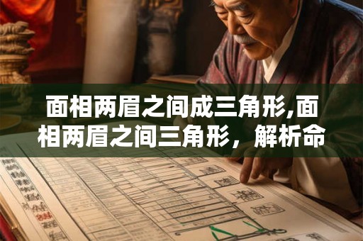 面相两眉之间成三角形,面相两眉之间三角形，解析命运之谜