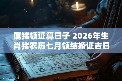 属猪领证算日子 2026年生肖猪农历七月领结婚证吉日