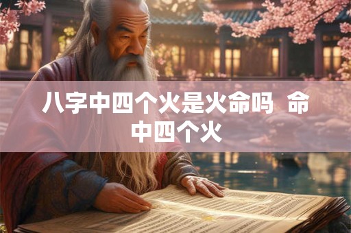 八字中四个火是火命吗  命中四个火