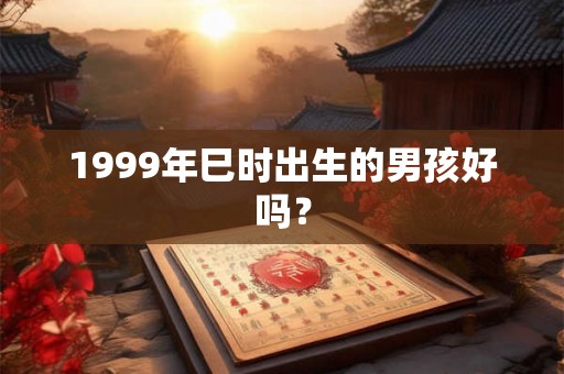 1999年巳时出生的男孩好吗? 1999年巳时出生的男孩好吗?