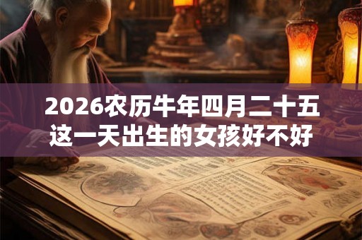 2026农历牛年四月二十五这一天出生的女孩好不好