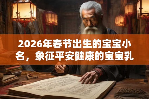 2026年春节出生的宝宝小名，象征平安健康的宝宝乳名