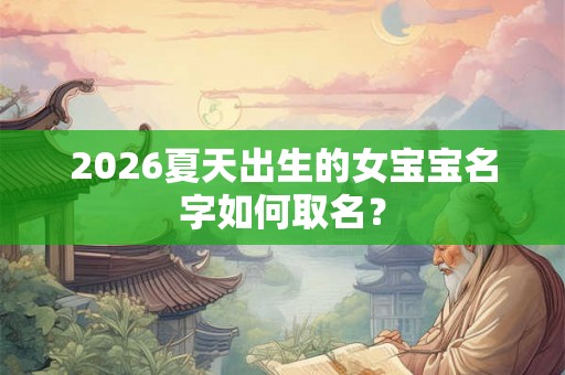 2026夏天出生的女宝宝名字如何取名？