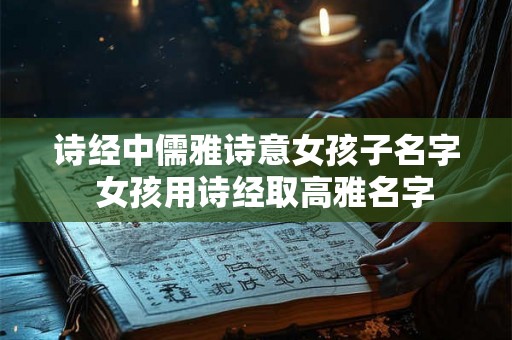 诗经中儒雅诗意女孩子名字  女孩用诗经取高雅名字