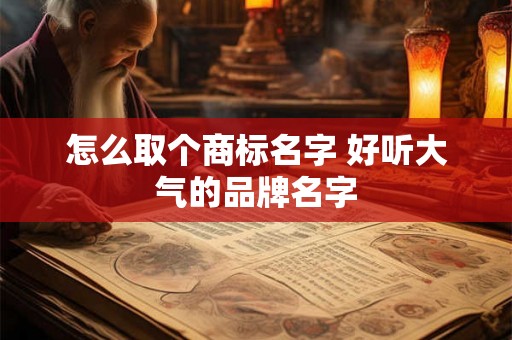 怎么取个商标名字 好听大气的品牌名字