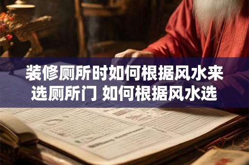 装修厕所时如何根据风水来选厕所门 如何根据风水选厕所门装修