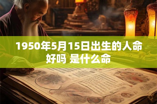 1950年5月15日出生的人命好吗 是什么命