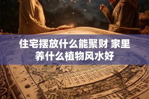 住宅摆放什么能聚财 家里养什么植物风水好