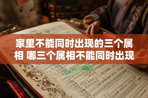 家里不能同时出现的三个属相 哪三个属相不能同时出现在同一个家庭