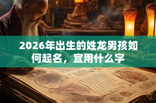 2026年出生的姓龙男孩如何起名，宜用什么字