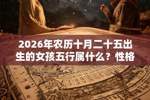 2026年农历十月二十五出生的女孩五行属什么？性格怎么样