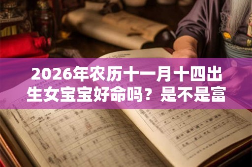 2026年农历十一月十四出生女宝宝好命吗?是不是富贵命? 2026年农历十一月十四出生女宝宝好命吗?是不是富贵命?