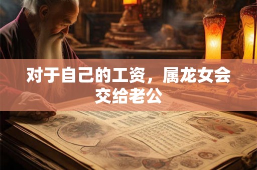 对于自己的工资，属龙女会交给老公