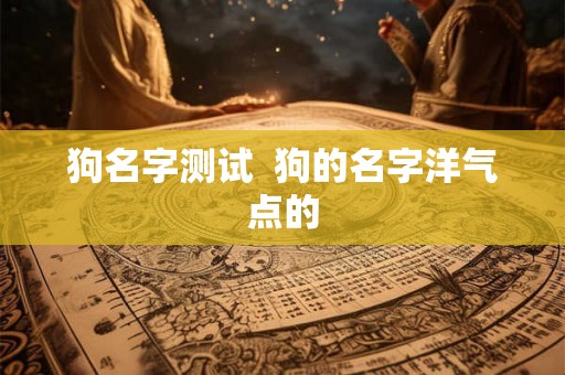 狗名字测试 狗的名字洋气点的 狗名字测试 狗的名字洋气点的