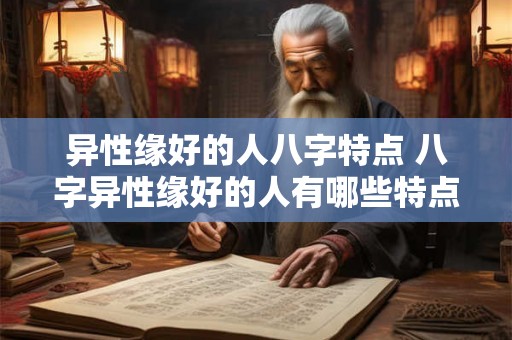 异性缘好的人八字特点 八字异性缘好的人有哪些特点