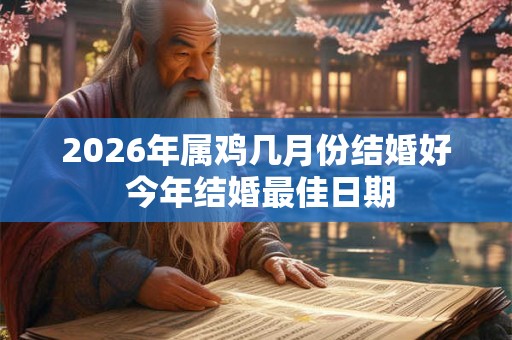 2026年属鸡几月份结婚好 今年结婚最佳日期 2026年属鸡几月份结婚好 今年结婚最佳日期