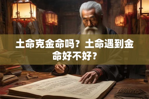 土命克金命吗？土命遇到金命好不好？