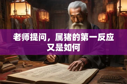 老师提问，属猪的第一反应又是如何