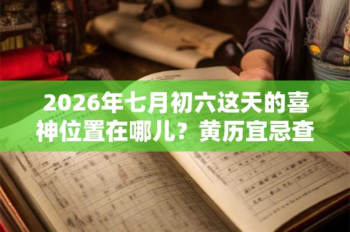 2026年七月初六这天的喜神位置在哪儿?黄历宜忌查询 2026年七月初六这天的喜神位置在哪儿?黄历宜忌查询