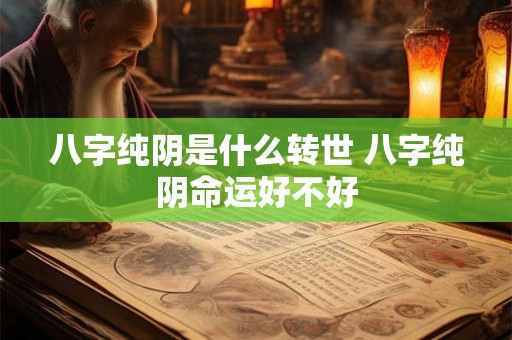 八字纯阴是什么转世 八字纯阴命运好不好