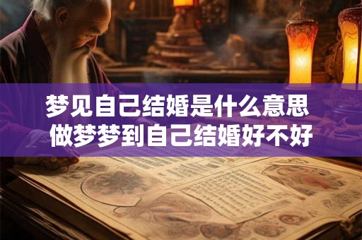 梦见自己结婚是什么意思 做梦梦到自己结婚好不好