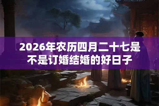 2026年农历四月二十七是不是订婚结婚的好日子