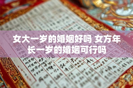 女大一岁的婚姻好吗 女方年长一岁的婚姻可行吗