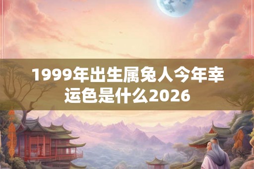 1999年出生属兔人今年幸运色是什么2026