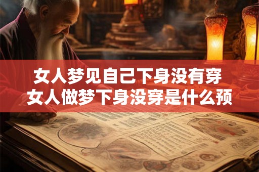 女人梦见自己下身没有穿 女人做梦下身没穿是什么预兆