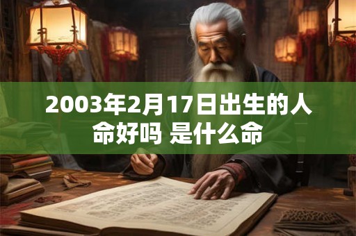 2003年2月17日出生的人命好吗 是什么命