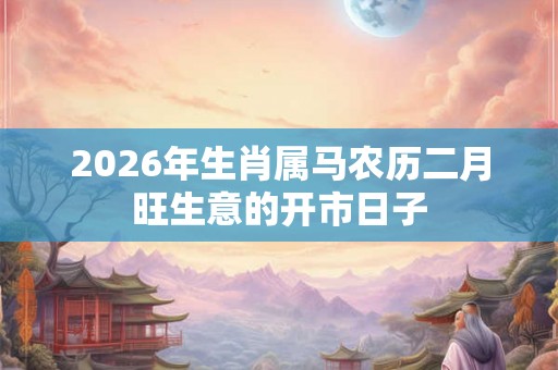 2026年生肖属马农历二月旺生意的开市日子 2026年生肖属马农历二月旺生意的开市日子