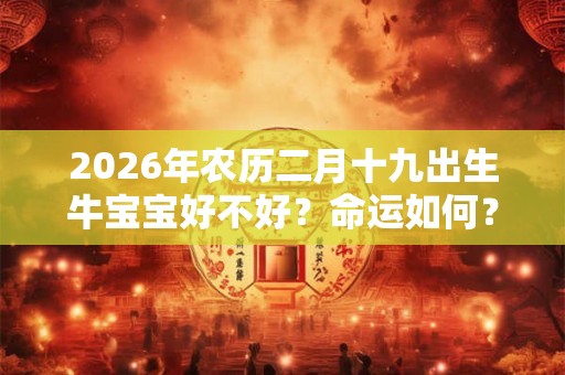 2026年农历二月十九出生牛宝宝好不好？命运如何？