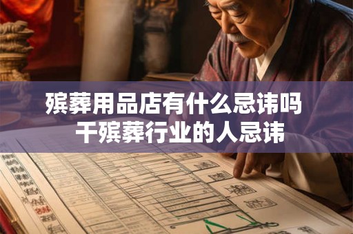 殡葬用品店有什么忌讳吗  干殡葬行业的人忌讳