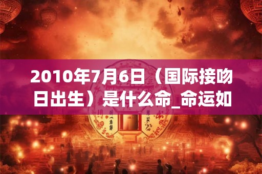 2010年7月6日（国际接吻日出生）是什么命_命运如何