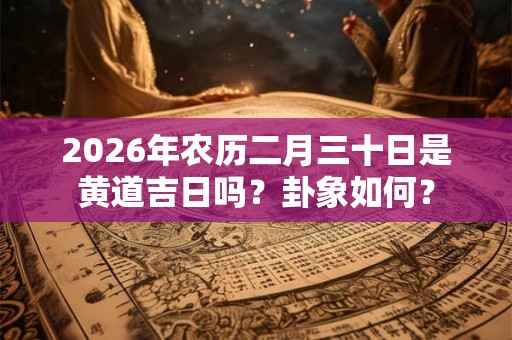 2026年农历二月三十日是黄道吉日吗？卦象如何？