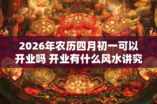 2026年农历四月初一可以开业吗 开业有什么风水讲究