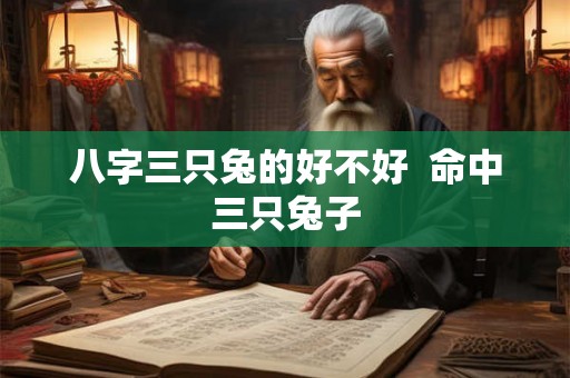 八字三只兔的好不好  命中三只兔子