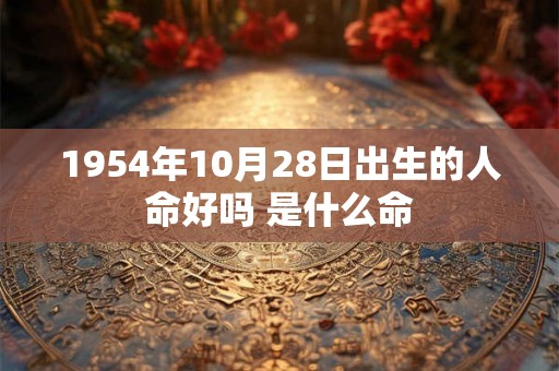 1954年10月28日出生的人命好吗 是什么命
