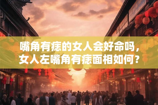 嘴角有痣的女人会好命吗，女人左嘴角有痣面相如何？