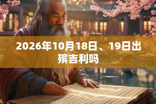 2026年10月18日、19日出殡吉利吗 2026年10月18日、19日出殡吉利吗