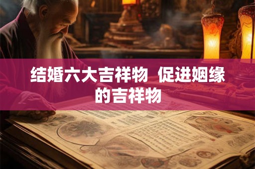 结婚六大吉祥物  促进姻缘的吉祥物