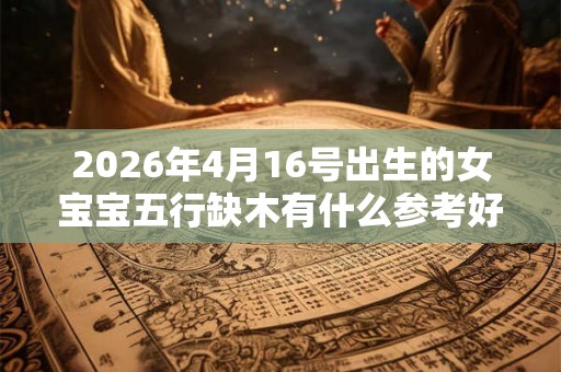 2026年4月16号出生的女宝宝五行缺木有什么参考好名