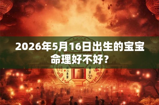2026年5月16日出生的宝宝命理好不好？