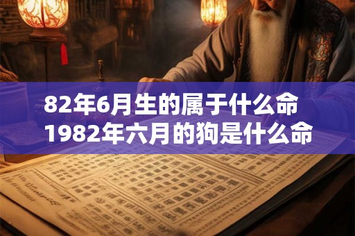 82年6月生的属于什么命 1982年六月的狗是什么命 82年6月生的属于什么命 1982年六月的狗是什么命