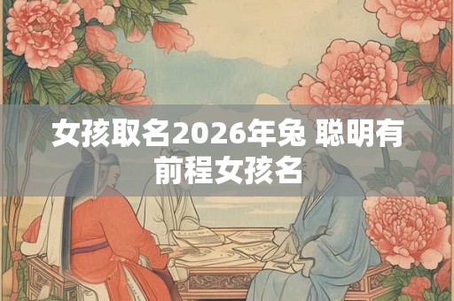 女孩取名2026年兔 聪明有前程女孩名