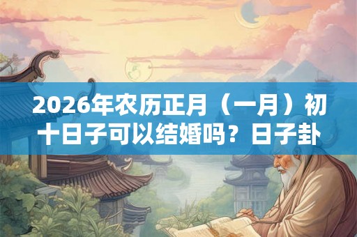 2026年农历正月（一月）初十日子可以结婚吗？日子卦象好吗？