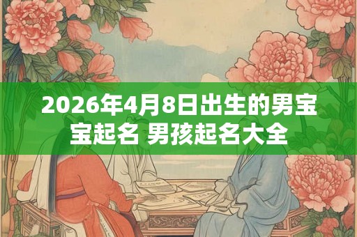 2026年4月8日出生的男宝宝起名 男孩起名大全 2026年4月8日出生的男宝宝起名 男孩起名大全