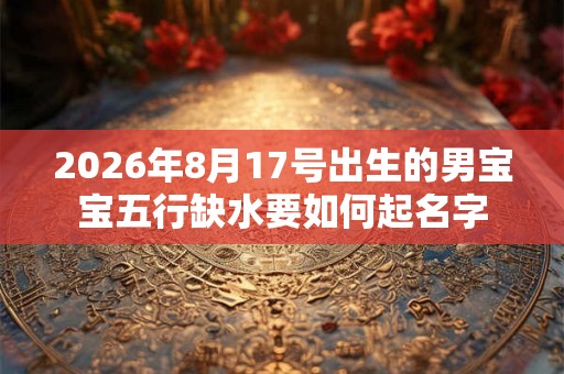 2026年8月17号出生的男宝宝五行缺水要如何起名字 2026年8月17号出生的男宝宝五行缺水要如何起名字