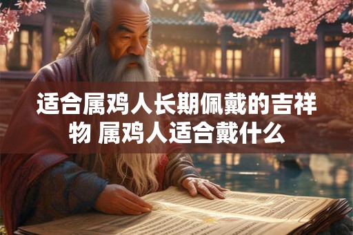 适合属鸡人长期佩戴的吉祥物 属鸡人适合戴什么