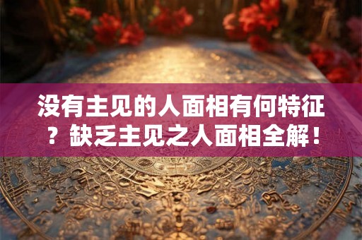 没有主见的人面相有何特征？缺乏主见之人面相全解！